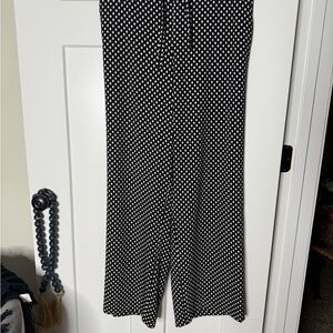 Talbots Black and White Polka Dot Pants